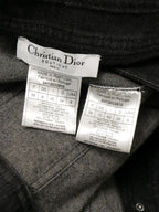 Christian Dior by John Galliano Dior Galliano Era Black Denim Jacket + Skirt 38/36